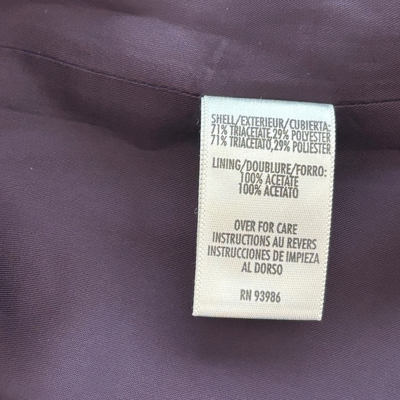 Vintage Petite Sophisticate Skirt - Eggplant Purple Size 4P - Picture 7 of 7